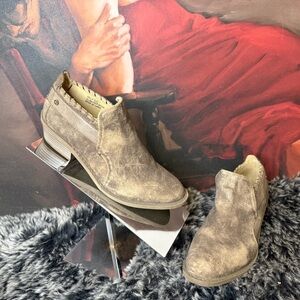 Willa by Joy & Peace Brown Distressed Ankle Boots